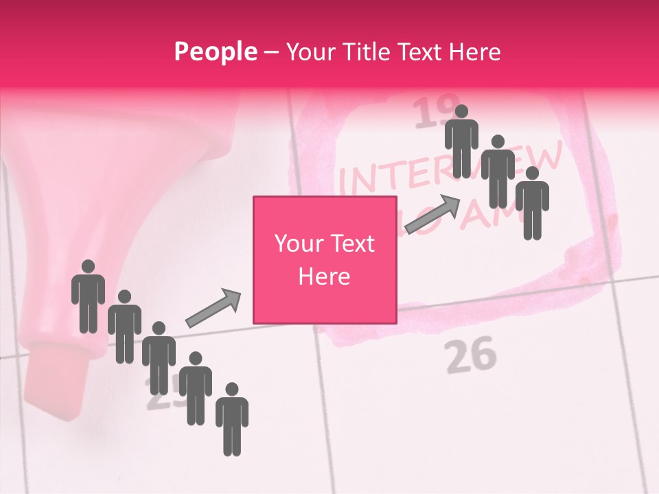 Closeup Reminder Pink PowerPoint Template