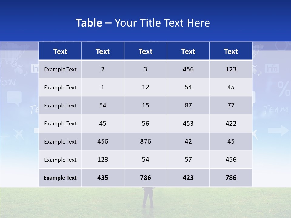 Problems Future Person PowerPoint Template