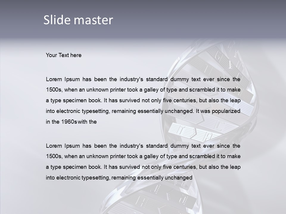 Continuity Chrome Heredity PowerPoint Template