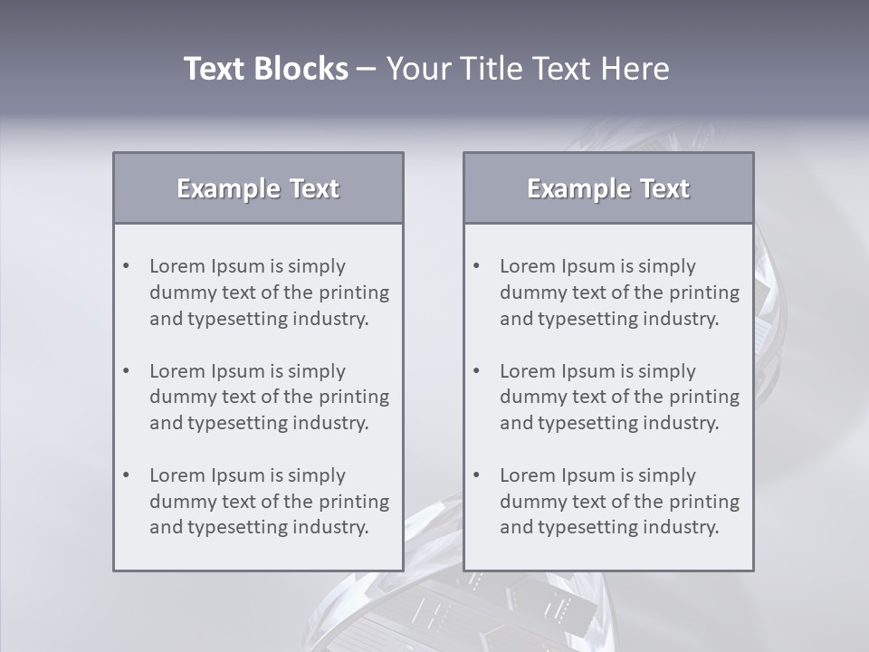 Continuity Chrome Heredity PowerPoint Template