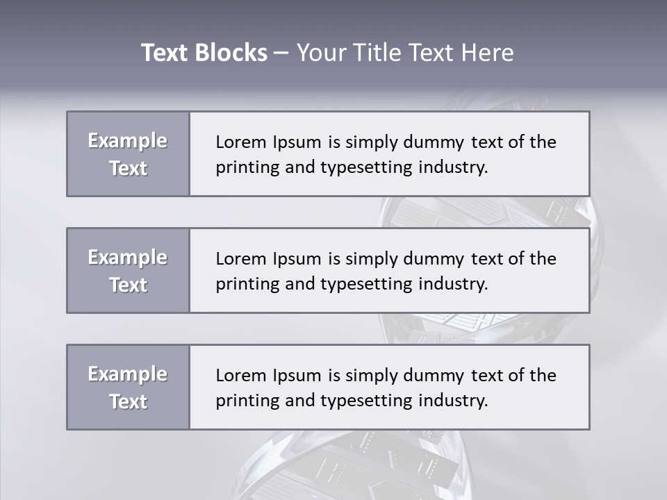 Continuity Chrome Heredity PowerPoint Template