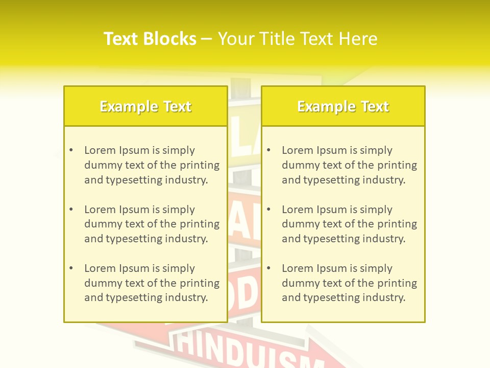 Hinduism Spirit Symbol PowerPoint Template