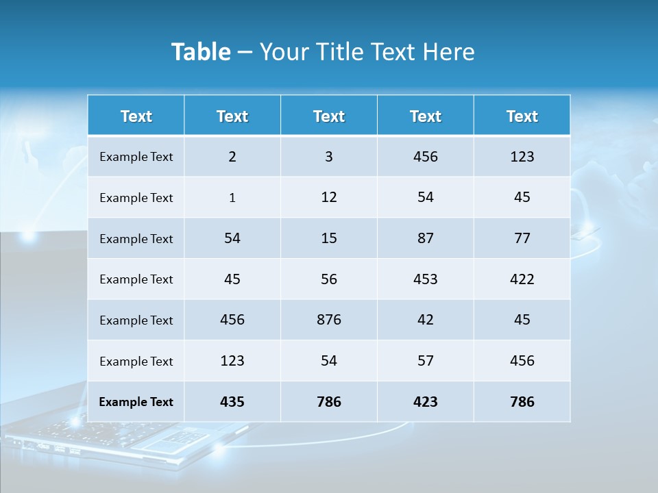 Blue Virtual Commerce PowerPoint Template
