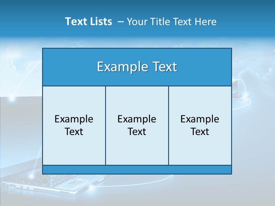 Blue Virtual Commerce PowerPoint Template