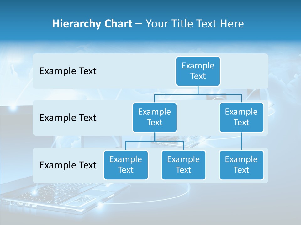 Blue Virtual Commerce PowerPoint Template
