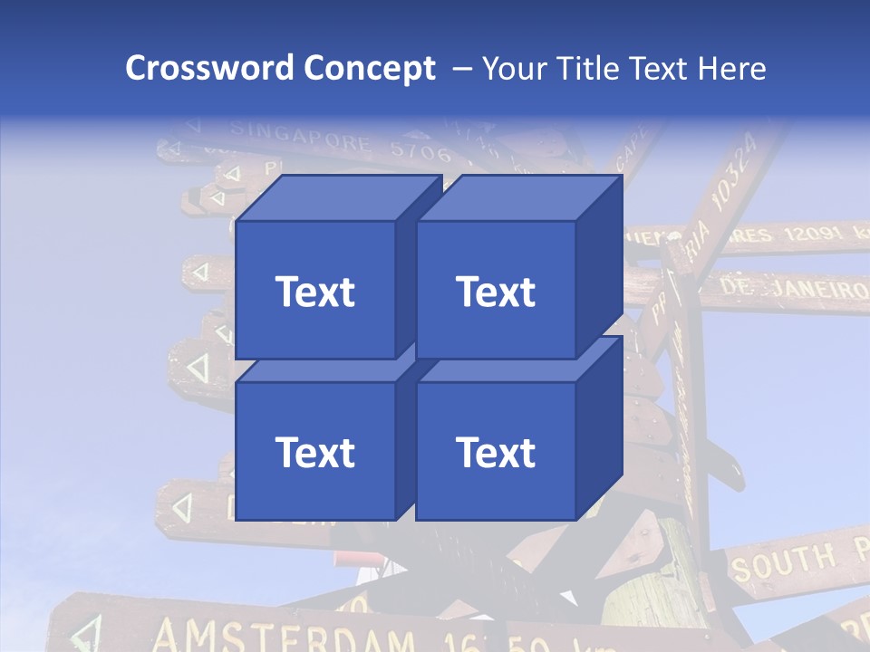 Tour Position Direction PowerPoint Template