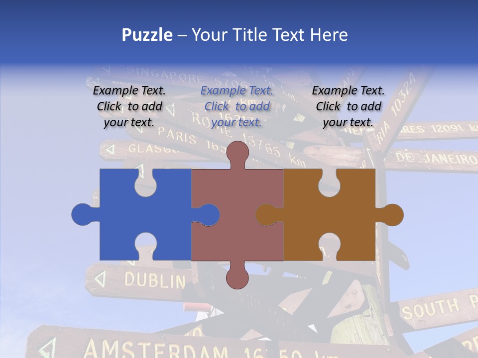 Tour Position Direction PowerPoint Template