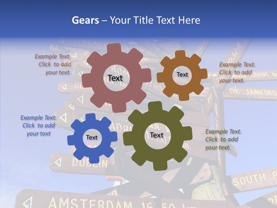 Tour Position Direction PowerPoint Template