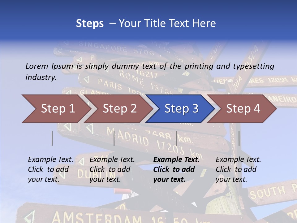 Tour Position Direction PowerPoint Template