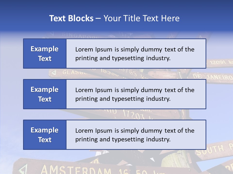 Tour Position Direction PowerPoint Template