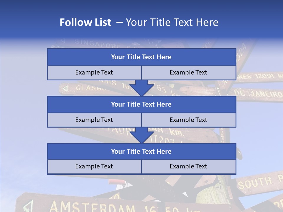 Tour Position Direction PowerPoint Template