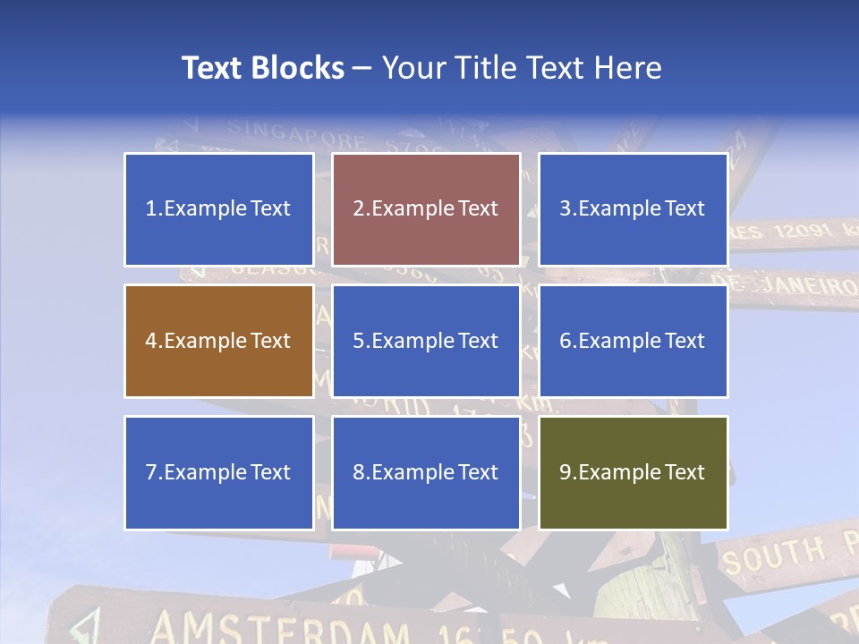 Tour Position Direction PowerPoint Template