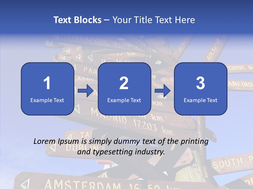 Tour Position Direction PowerPoint Template