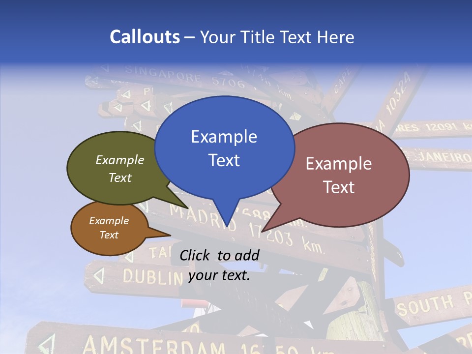 Tour Position Direction PowerPoint Template