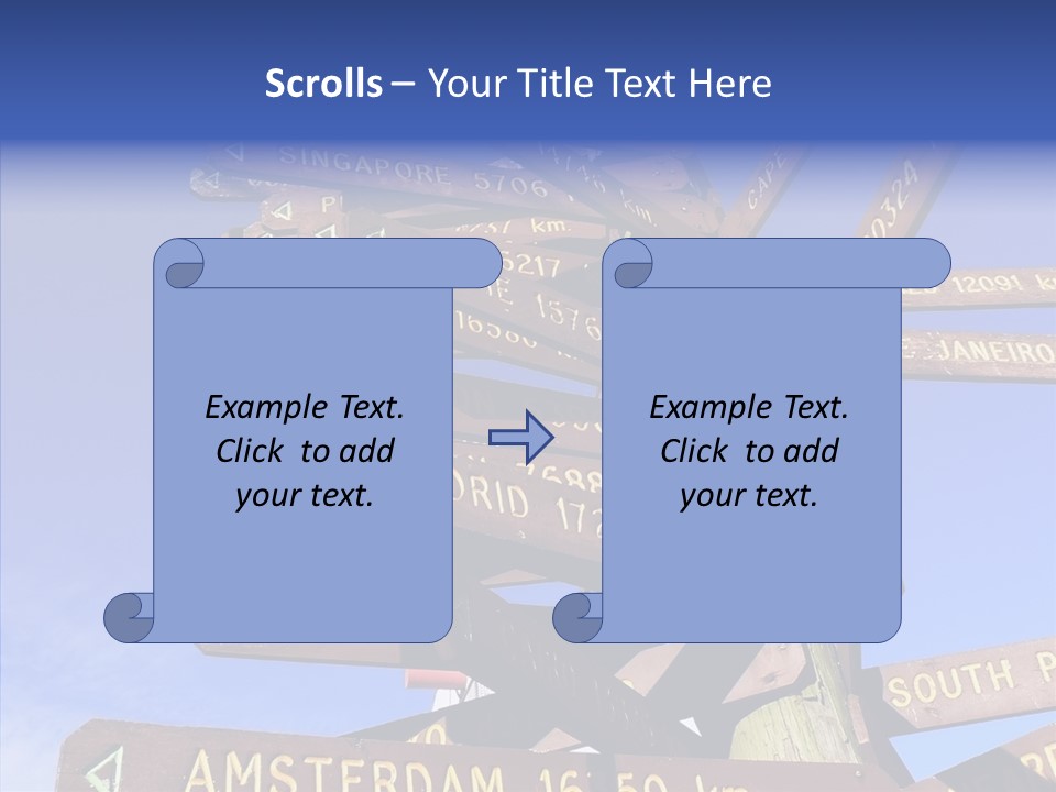 Tour Position Direction PowerPoint Template