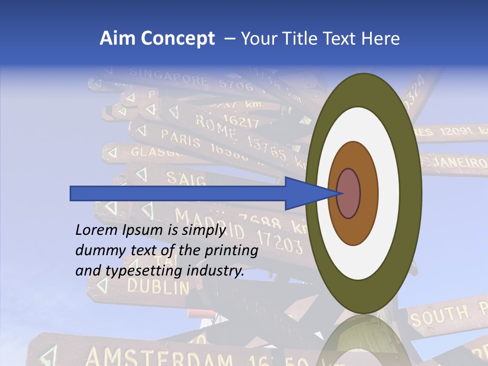 Tour Position Direction PowerPoint Template