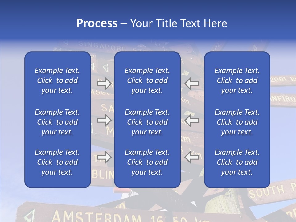 Tour Position Direction PowerPoint Template
