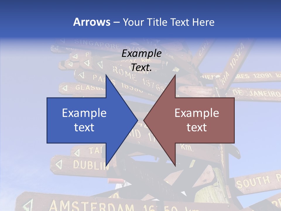 Tour Position Direction PowerPoint Template