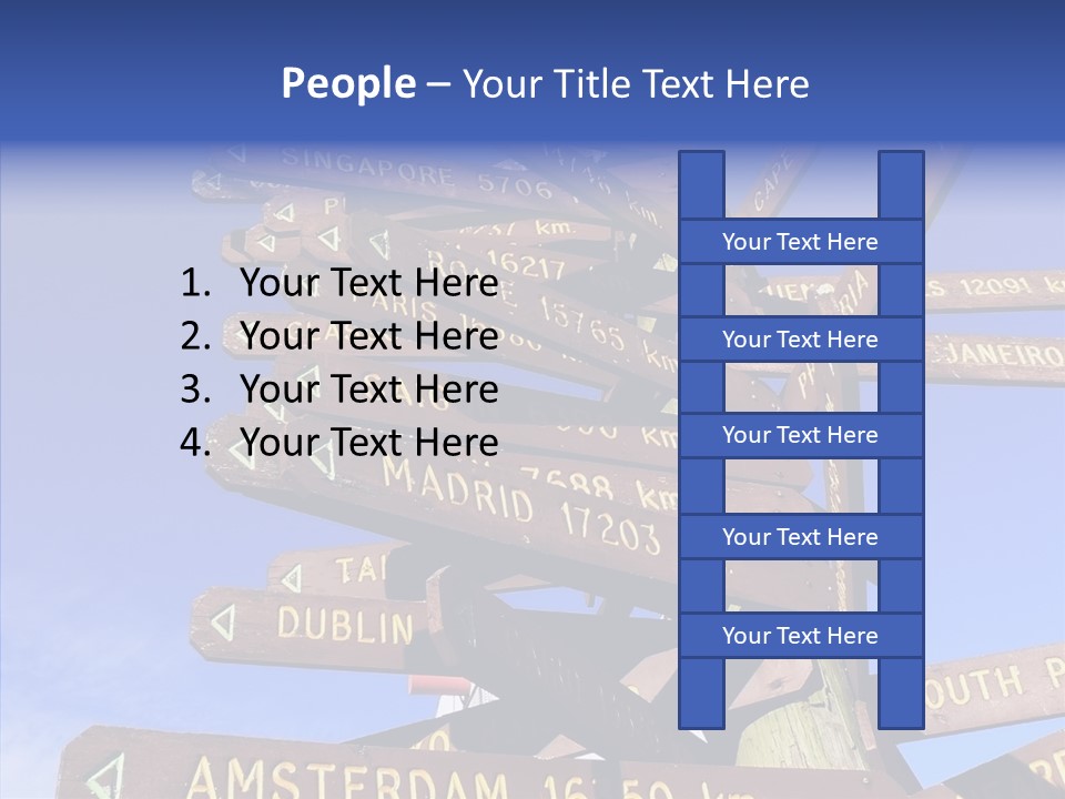 Tour Position Direction PowerPoint Template