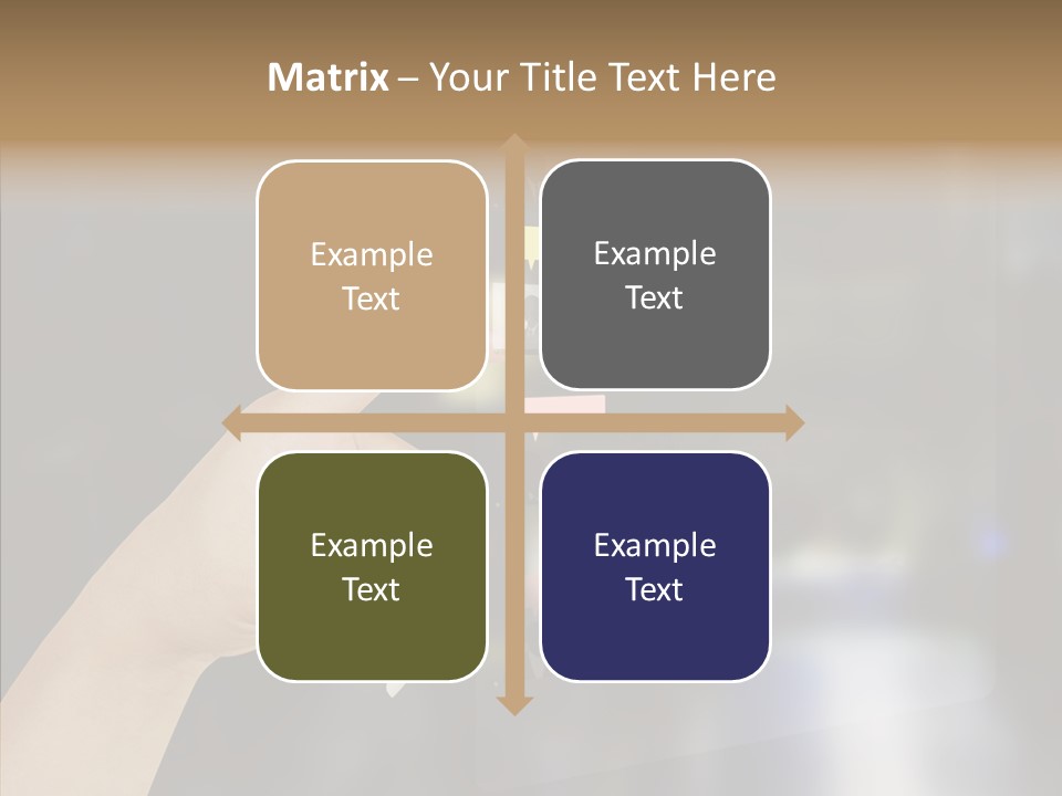 A Person Pushing A Button On A Touch Screen PowerPoint Template
