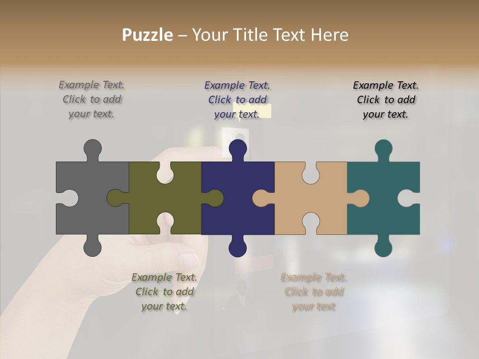 A Person Pushing A Button On A Touch Screen PowerPoint Template