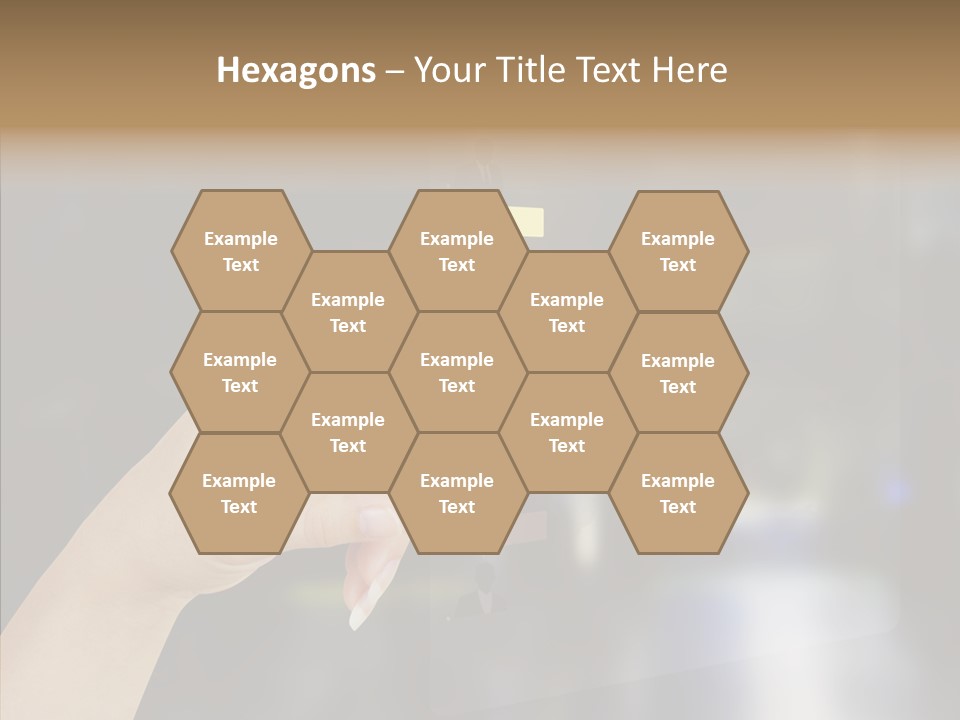 A Person Pushing A Button On A Touch Screen PowerPoint Template