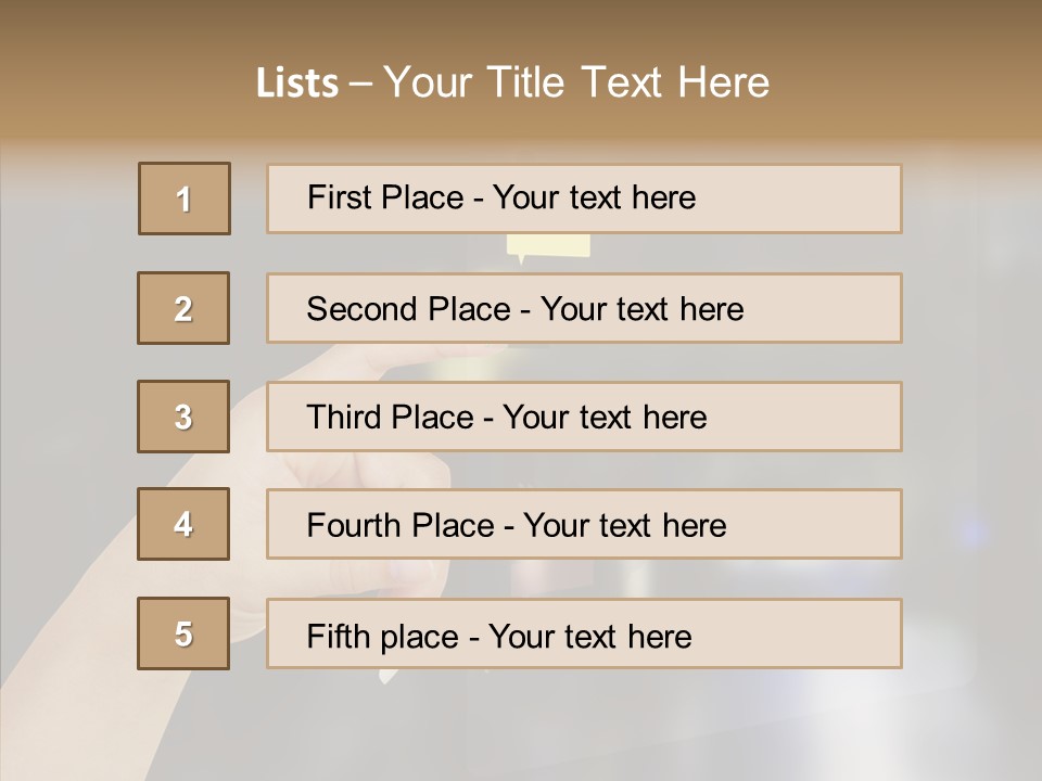 A Person Pushing A Button On A Touch Screen PowerPoint Template