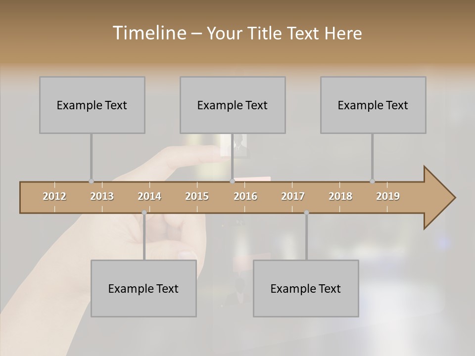 A Person Pushing A Button On A Touch Screen PowerPoint Template