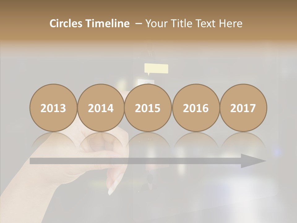 A Person Pushing A Button On A Touch Screen PowerPoint Template