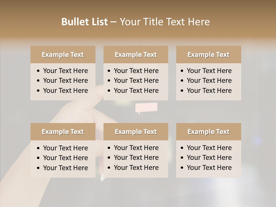 A Person Pushing A Button On A Touch Screen PowerPoint Template