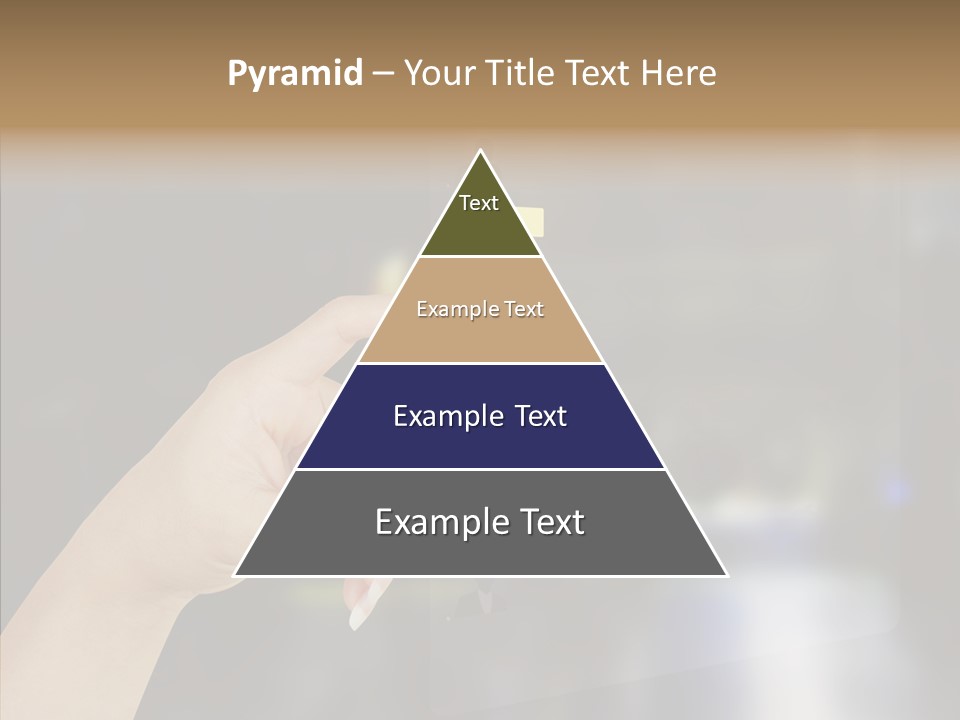 A Person Pushing A Button On A Touch Screen PowerPoint Template