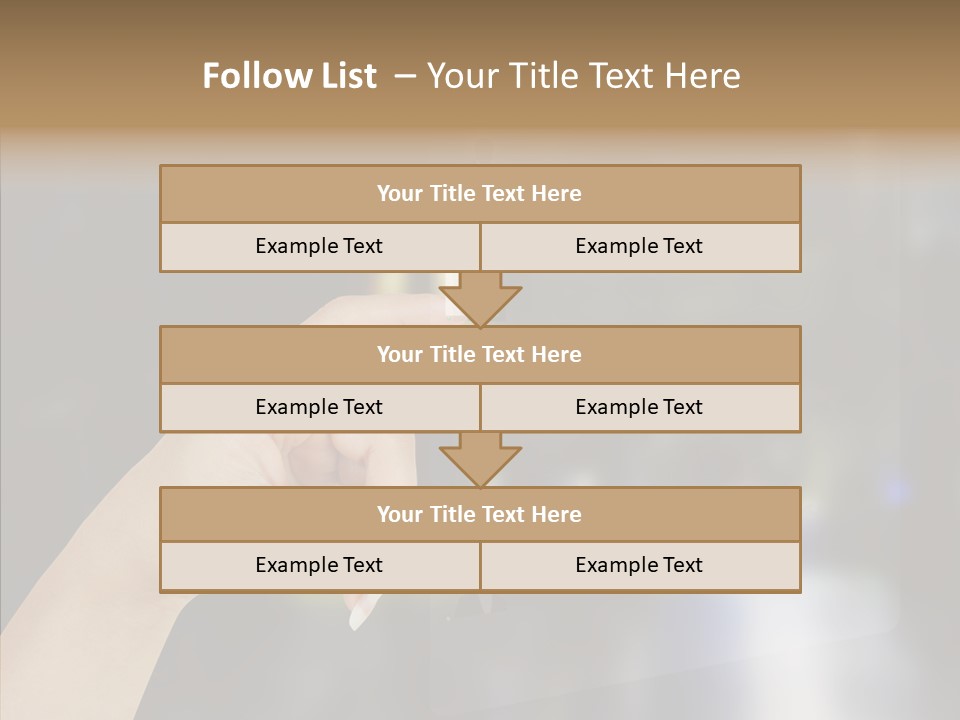A Person Pushing A Button On A Touch Screen PowerPoint Template