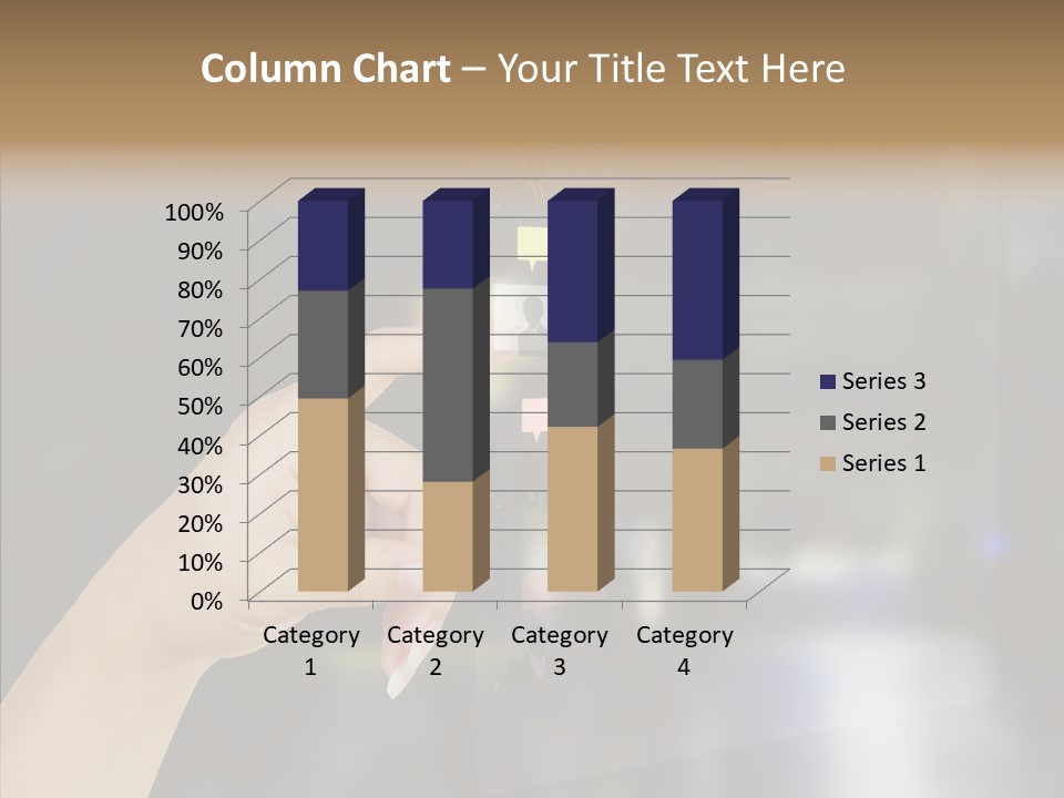 A Person Pushing A Button On A Touch Screen PowerPoint Template