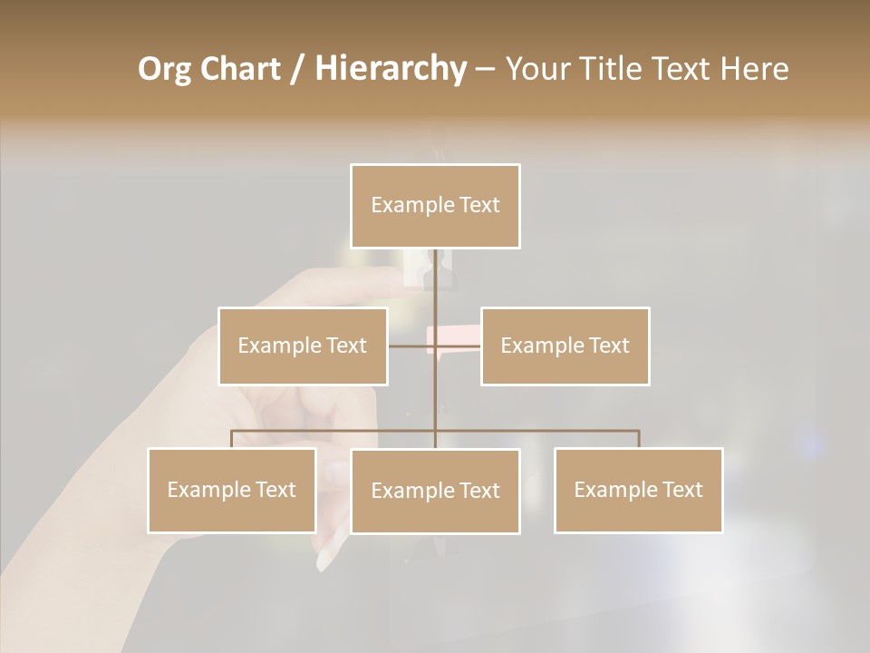 A Person Pushing A Button On A Touch Screen PowerPoint Template