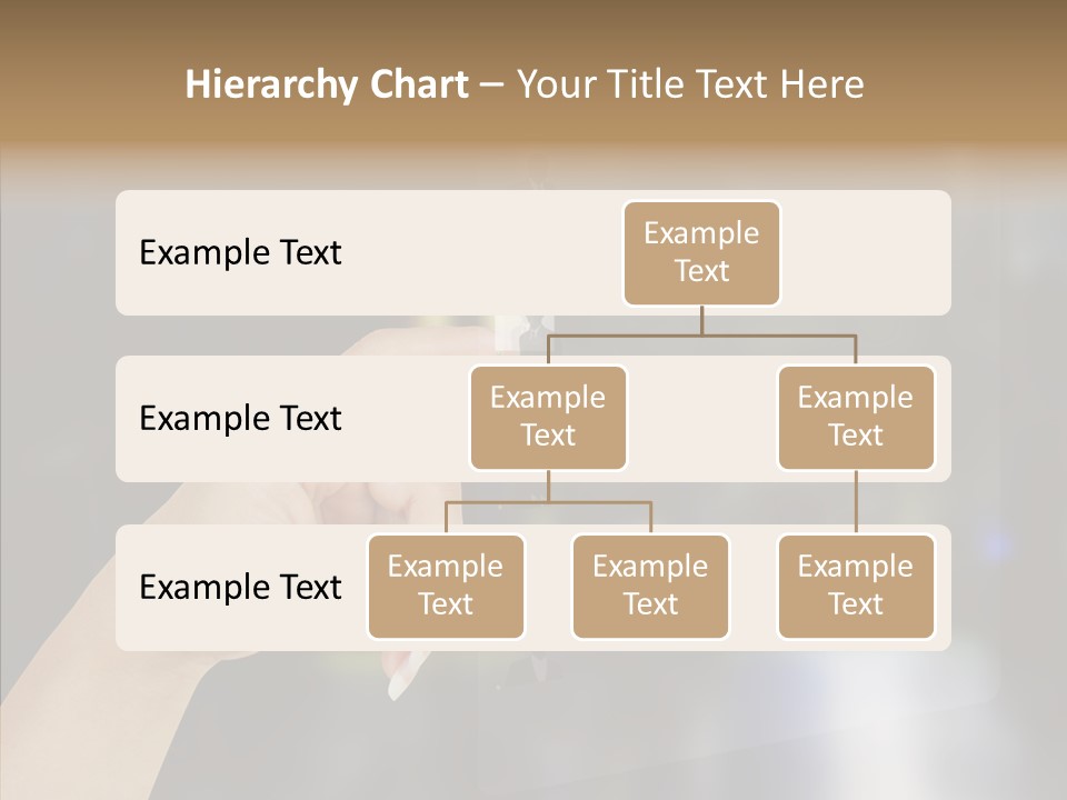 A Person Pushing A Button On A Touch Screen PowerPoint Template