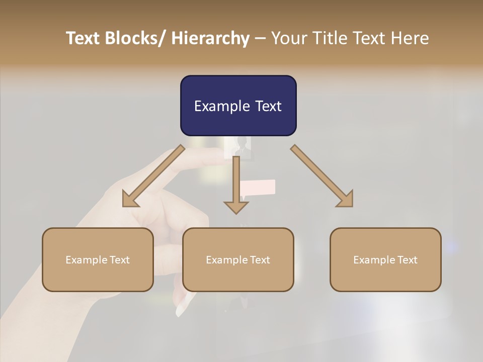 A Person Pushing A Button On A Touch Screen PowerPoint Template