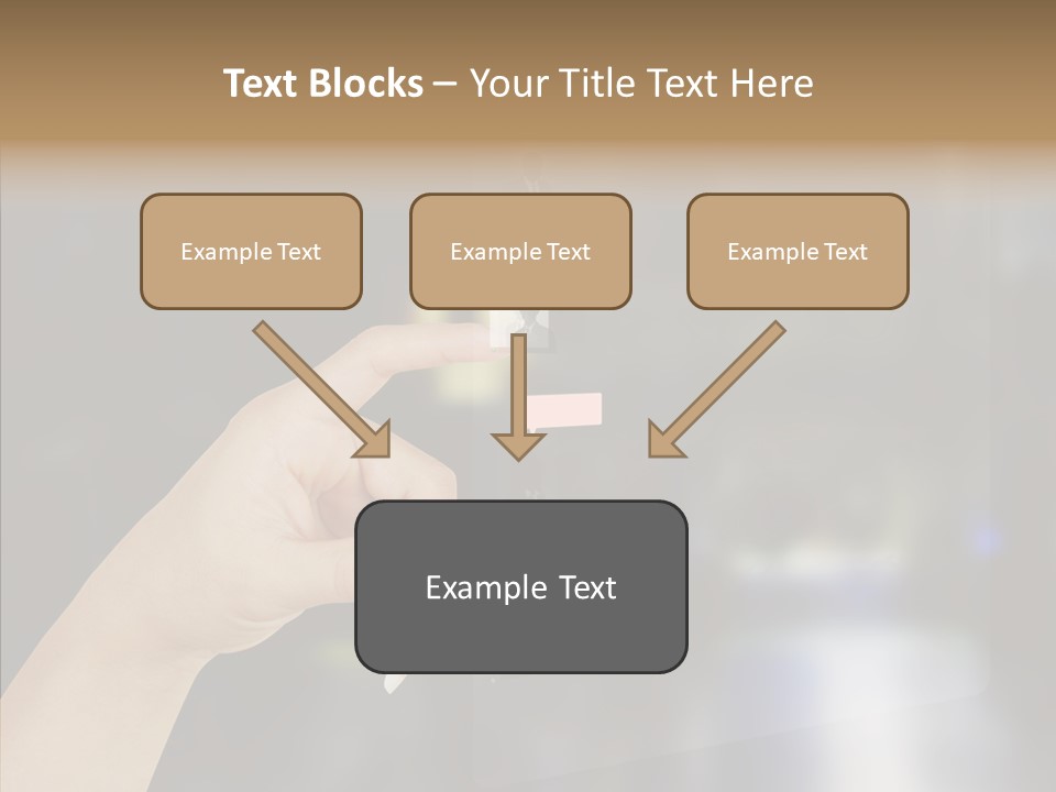 A Person Pushing A Button On A Touch Screen PowerPoint Template