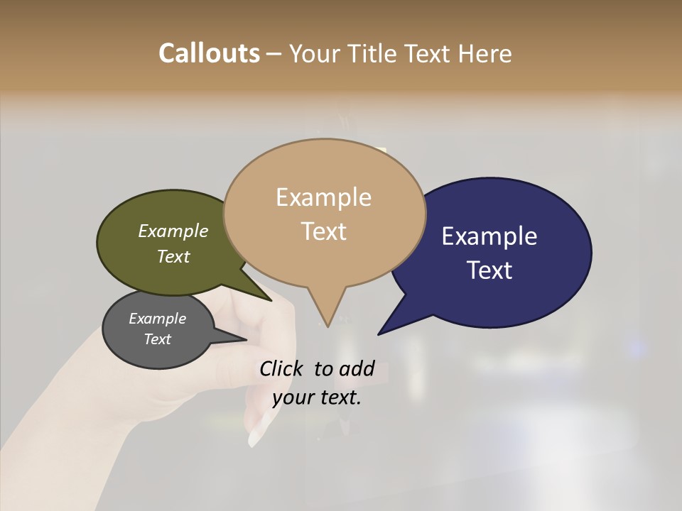 A Person Pushing A Button On A Touch Screen PowerPoint Template