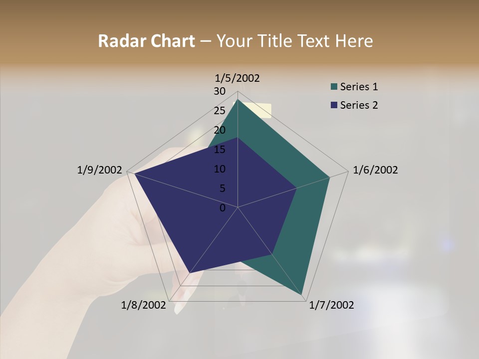 A Person Pushing A Button On A Touch Screen PowerPoint Template