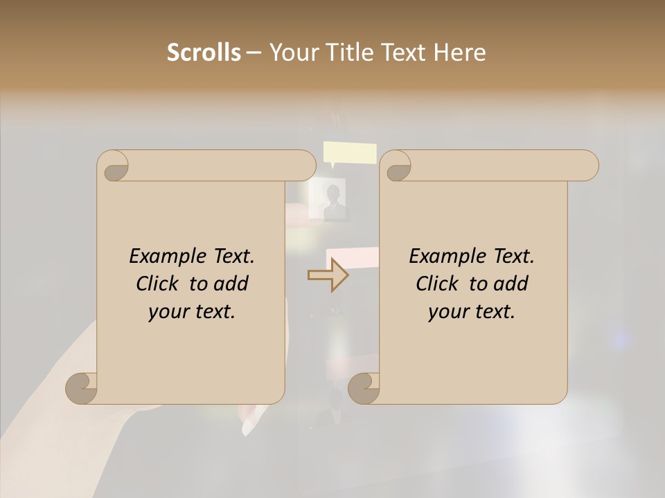 A Person Pushing A Button On A Touch Screen PowerPoint Template