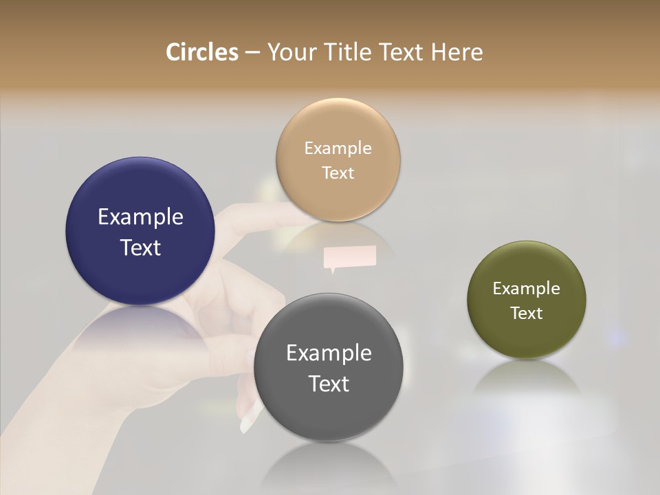 A Person Pushing A Button On A Touch Screen PowerPoint Template