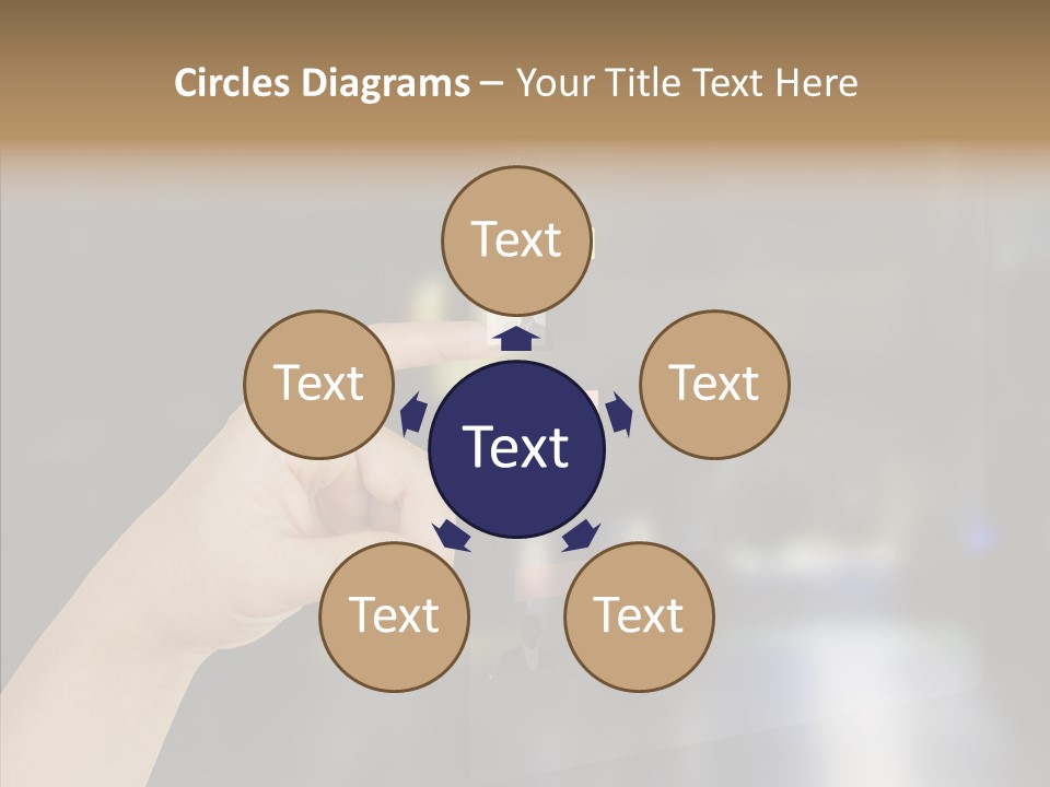 A Person Pushing A Button On A Touch Screen PowerPoint Template