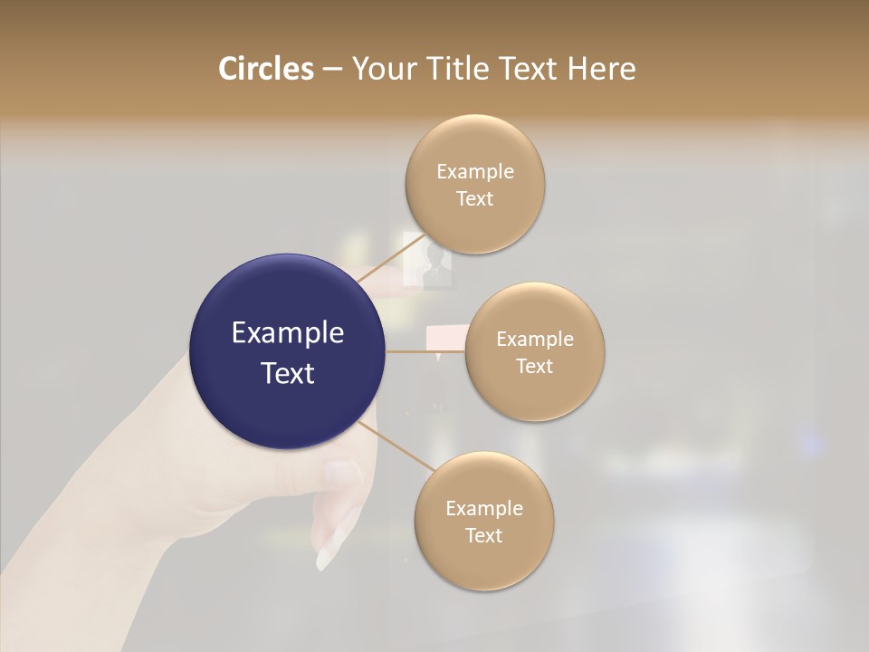 A Person Pushing A Button On A Touch Screen PowerPoint Template