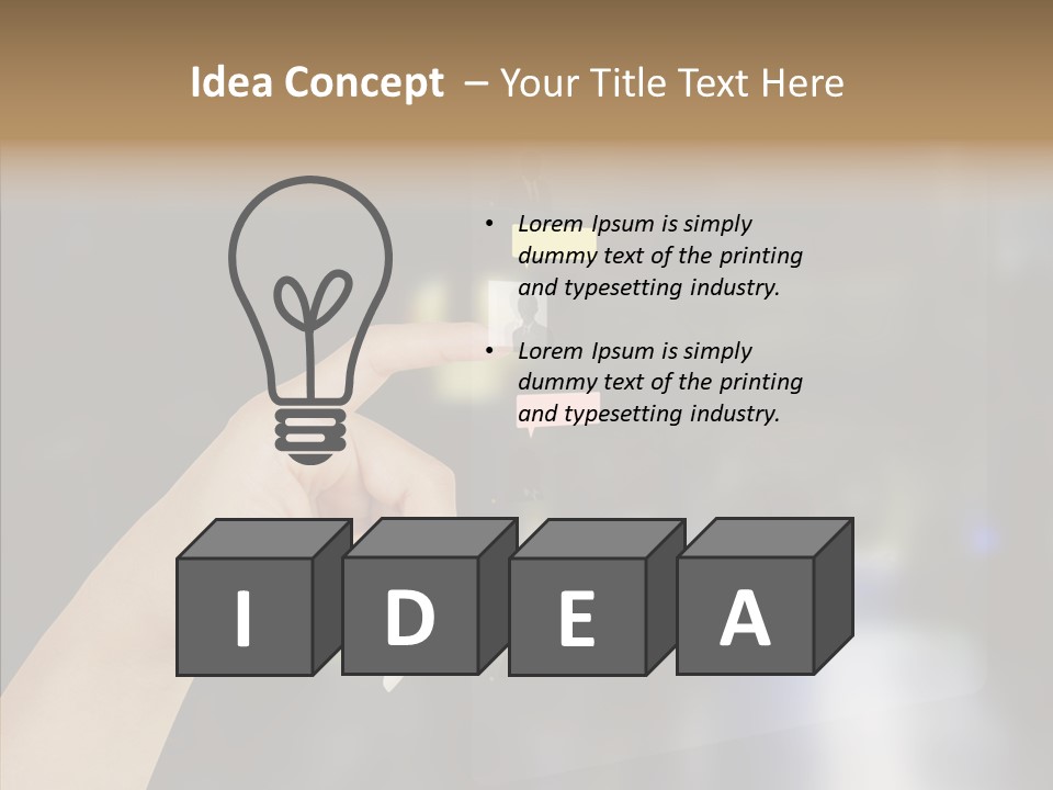 A Person Pushing A Button On A Touch Screen PowerPoint Template