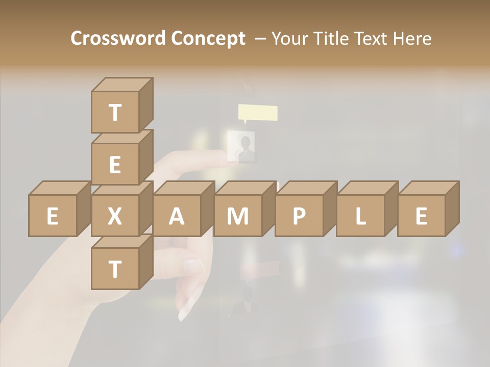 A Person Pushing A Button On A Touch Screen PowerPoint Template