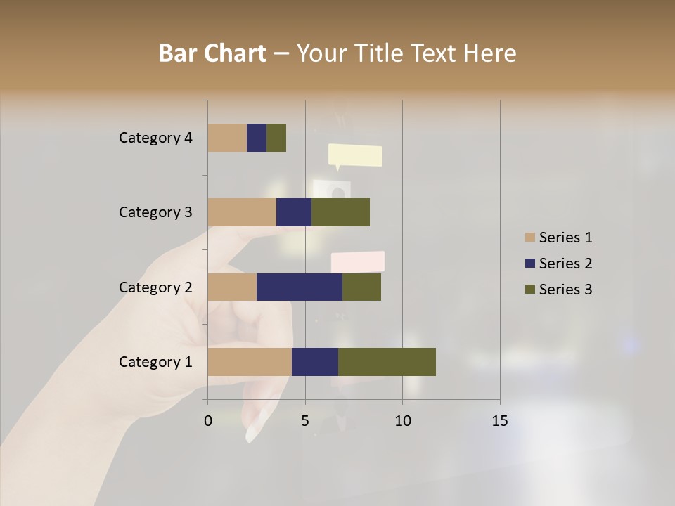 A Person Pushing A Button On A Touch Screen PowerPoint Template