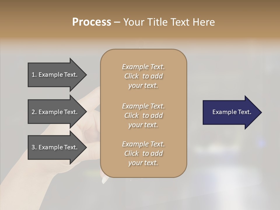 A Person Pushing A Button On A Touch Screen PowerPoint Template