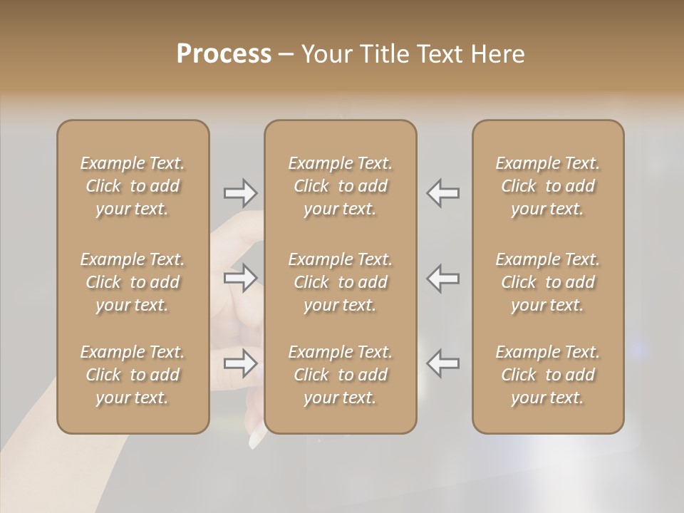 A Person Pushing A Button On A Touch Screen PowerPoint Template