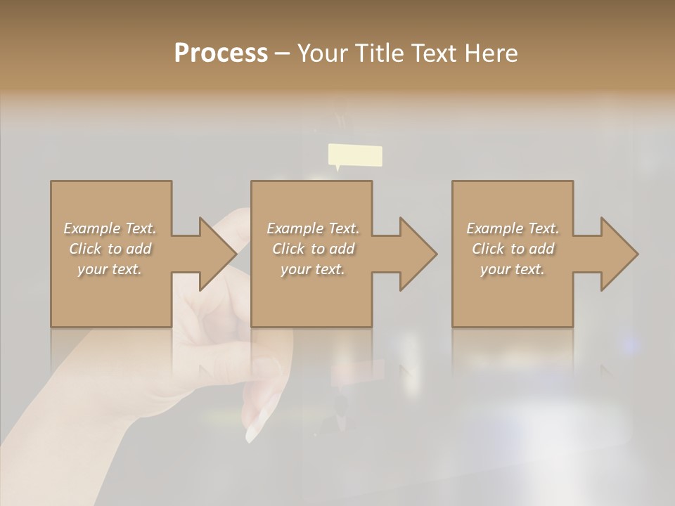A Person Pushing A Button On A Touch Screen PowerPoint Template