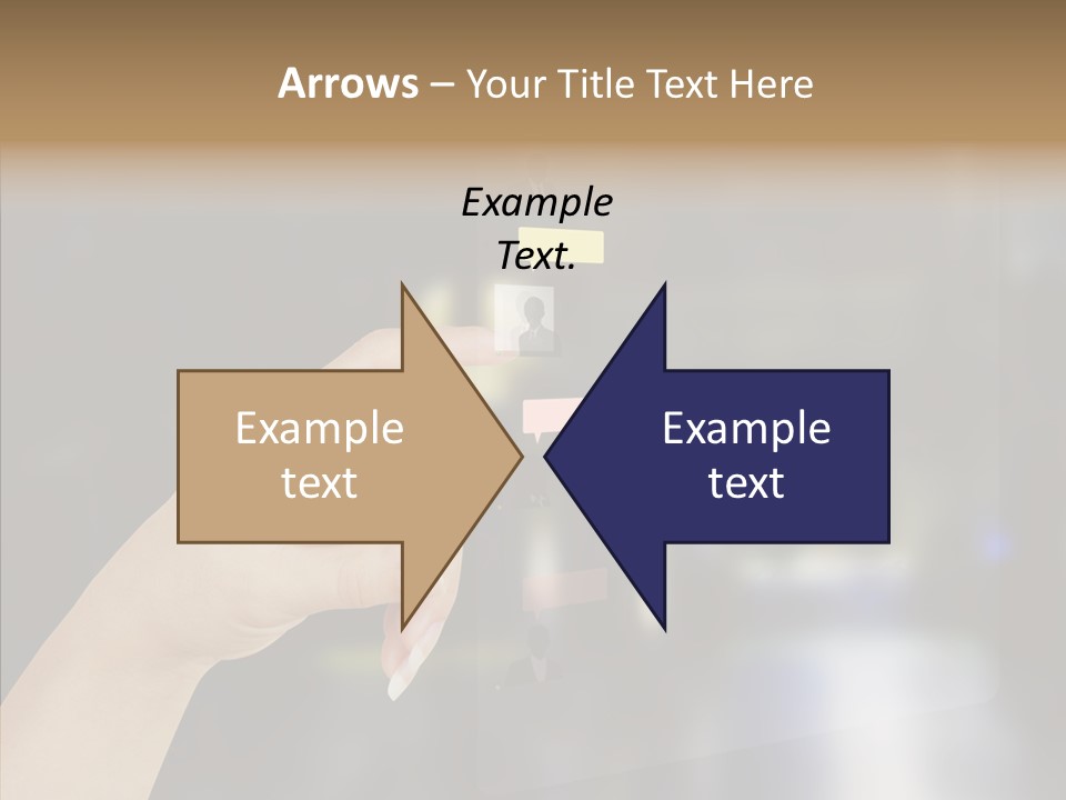 A Person Pushing A Button On A Touch Screen PowerPoint Template